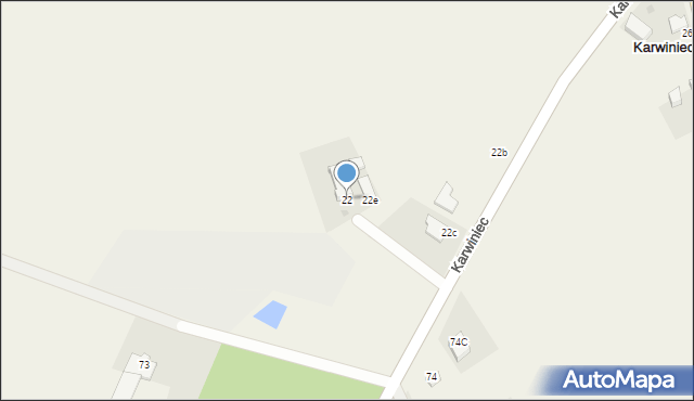 Karwiniec, Karwiniec, 22, mapa Karwiniec