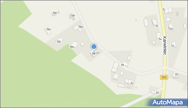 Karwiniec, Karwiniec, 58l, mapa Karwiniec