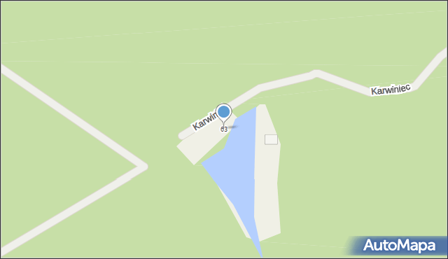 Karwiniec, Karwiniec, 63, mapa Karwiniec