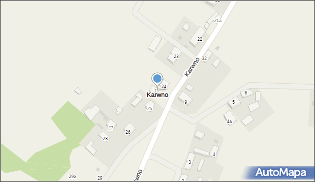 Karwno, Karwno, 24a, mapa Karwno