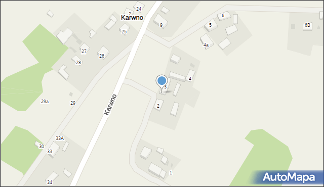 Karwno, Karwno, 3/1, mapa Karwno