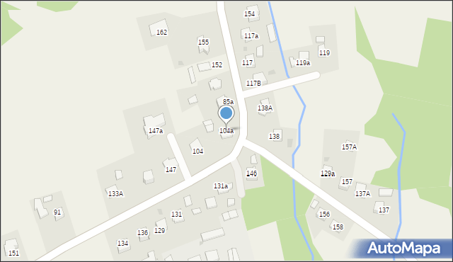 Karwodrza, Karwodrza, 104a, mapa Karwodrza