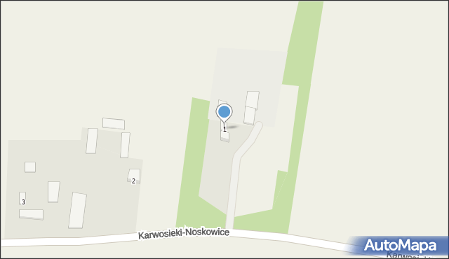 Karwosieki-Noskowice, Karwosieki-Noskowice, 1, mapa Karwosieki-Noskowice