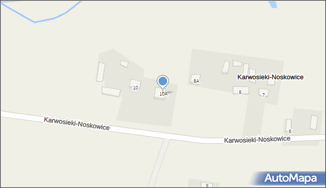 Karwosieki-Noskowice, Karwosieki-Noskowice, 10A, mapa Karwosieki-Noskowice