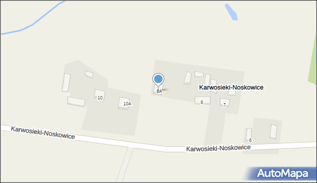 Karwosieki-Noskowice, Karwosieki-Noskowice, 8A, mapa Karwosieki-Noskowice