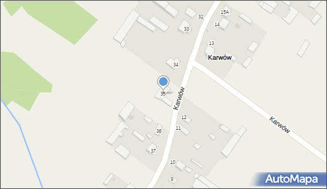 Karwów, Karwów, 35, mapa Karwów