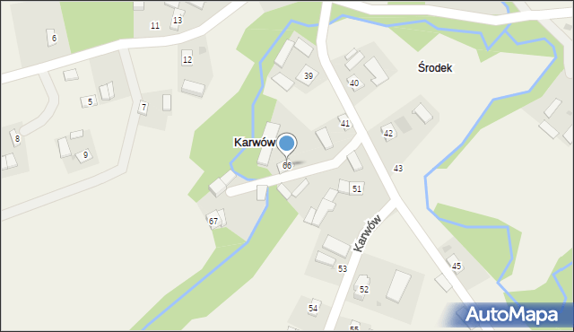 Karwów, Karwów, 66, mapa Karwów