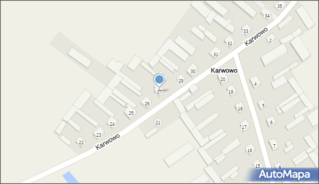 Karwowo, Karwowo, 27, mapa Karwowo