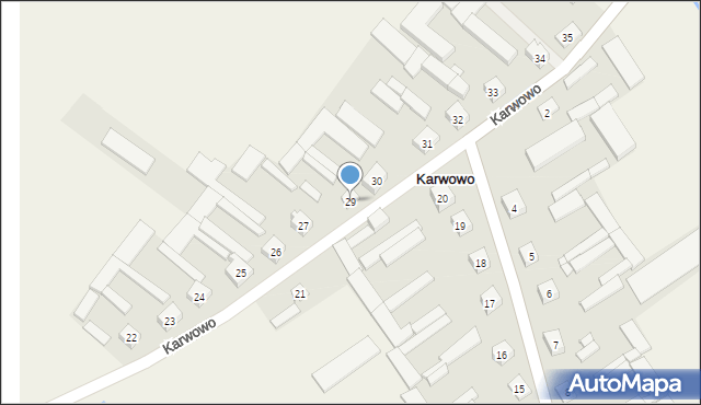 Karwowo, Karwowo, 29, mapa Karwowo