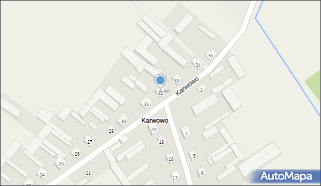 Karwowo, Karwowo, 32, mapa Karwowo