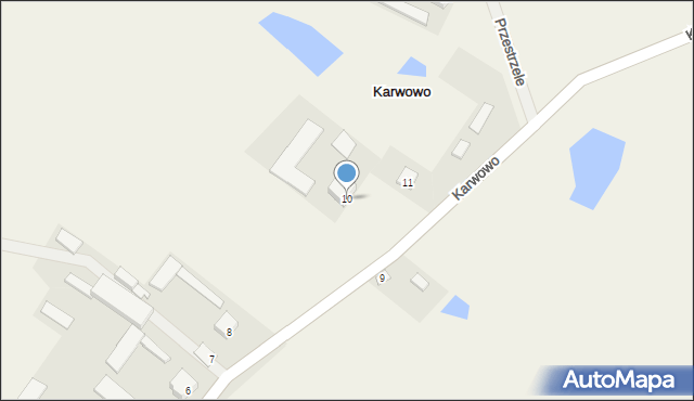 Karwowo, Karwowo, 10, mapa Karwowo