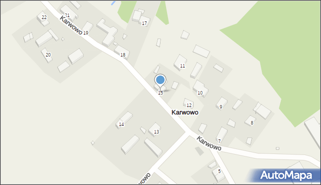 Karwowo, Karwowo, 15, mapa Karwowo