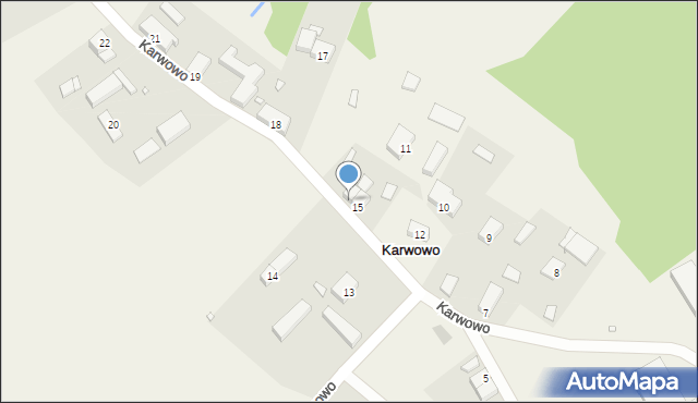 Karwowo, Karwowo, 15a, mapa Karwowo