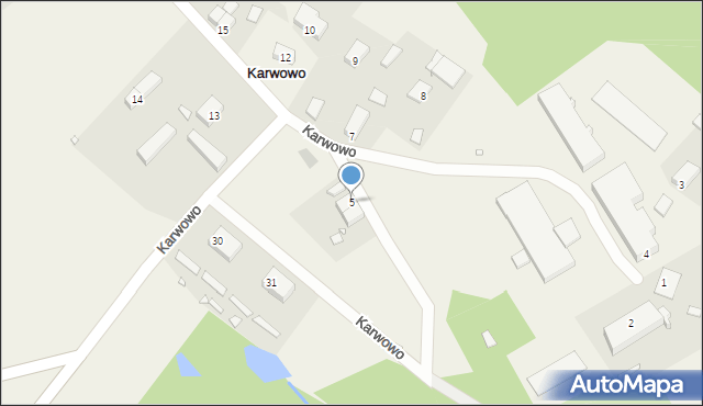 Karwowo, Karwowo, 5, mapa Karwowo