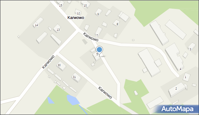 Karwowo, Karwowo, 5a, mapa Karwowo