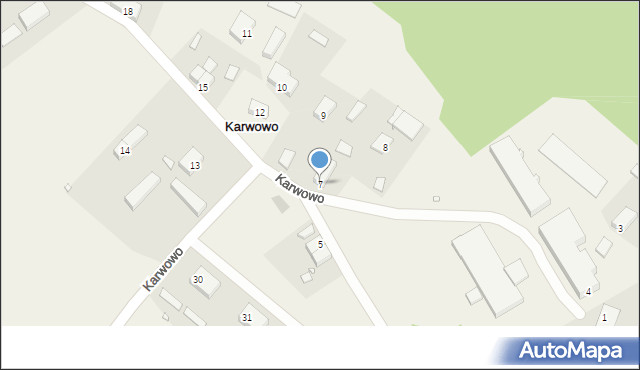 Karwowo, Karwowo, 7, mapa Karwowo