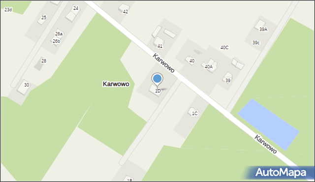 Karwowo, Karwowo, 1D, mapa Karwowo