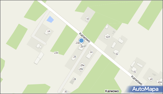 Karwowo, Karwowo, 23, mapa Karwowo