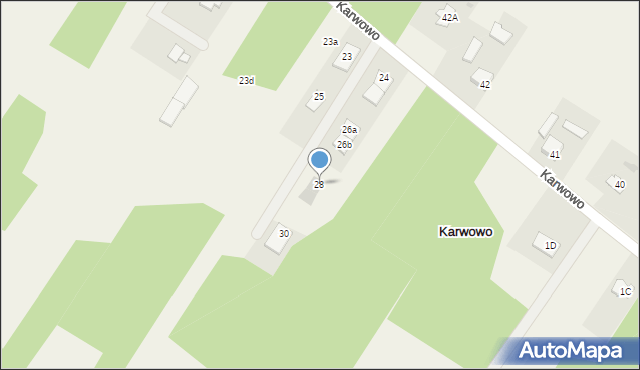 Karwowo, Karwowo, 28, mapa Karwowo