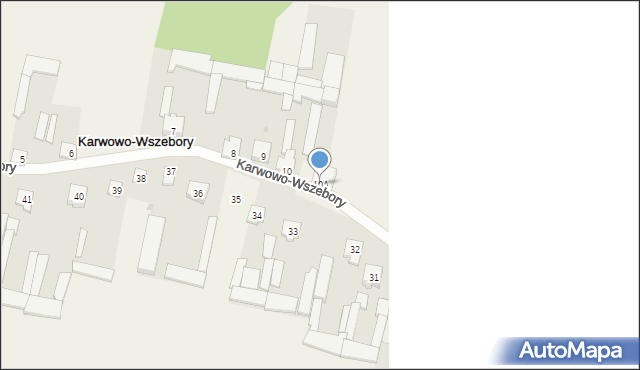 Karwowo-Wszebory, Karwowo-Wszebory, 10A, mapa Karwowo-Wszebory