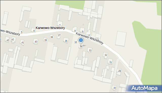 Karwowo-Wszebory, Karwowo-Wszebory, 34, mapa Karwowo-Wszebory