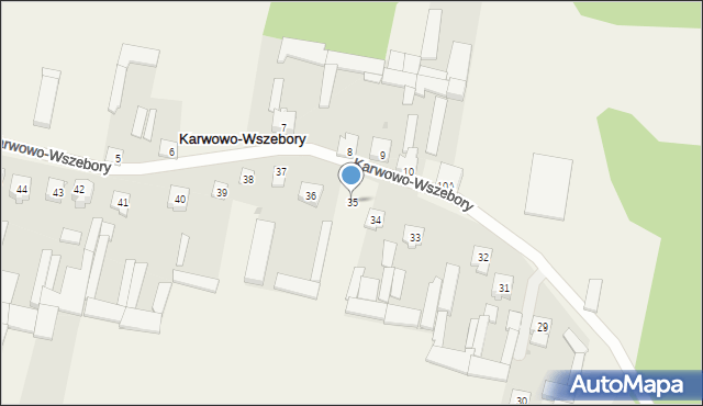 Karwowo-Wszebory, Karwowo-Wszebory, 35, mapa Karwowo-Wszebory