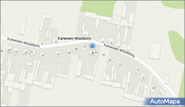 Karwowo-Wszebory, Karwowo-Wszebory, 36, mapa Karwowo-Wszebory