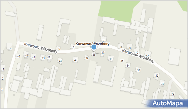 Karwowo-Wszebory, Karwowo-Wszebory, 38, mapa Karwowo-Wszebory