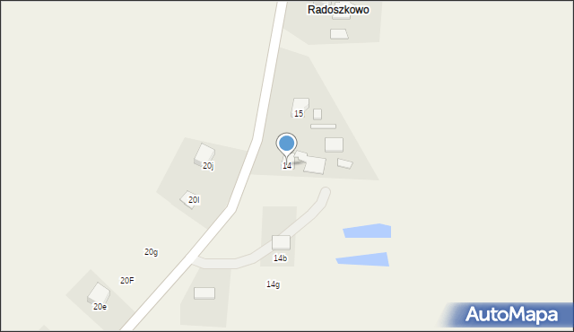 Karzcino, Karzcino, 14, mapa Karzcino