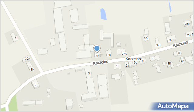 Karzcino, Karzcino, 29, mapa Karzcino