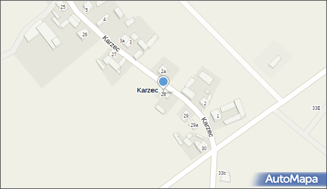 Karzec, Karzec, 28, mapa Karzec