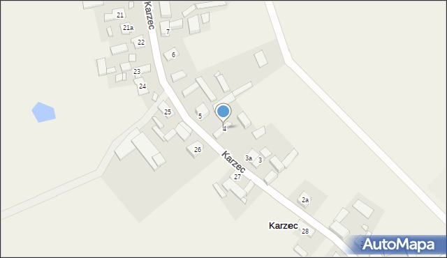 Karzec, Karzec, 4, mapa Karzec