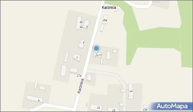 Karznica, Karznica, 17, mapa Karznica