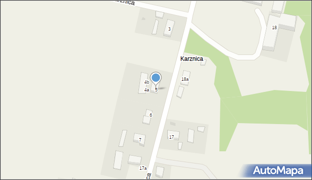 Karznica, Karznica, 5, mapa Karznica