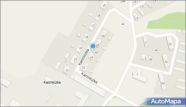 Karzniczka, Karzniczka, 24a, mapa Karzniczka