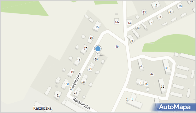 Karzniczka, Karzniczka, 26a, mapa Karzniczka