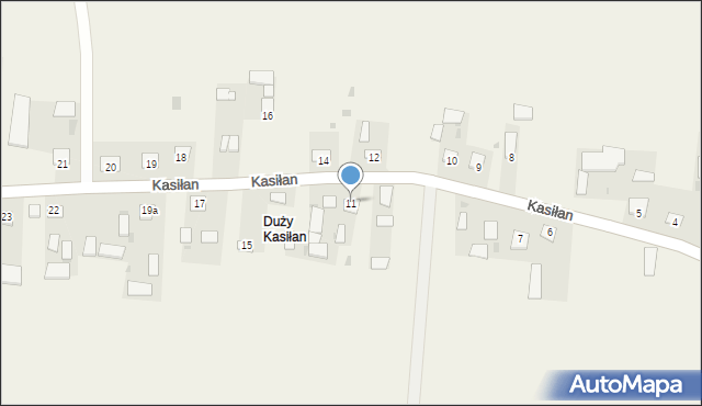 Kasiłan, Kasiłan, 11, mapa Kasiłan