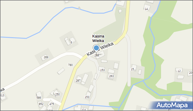 Kasina Wielka, Kasina Wielka, 488, mapa Kasina Wielka