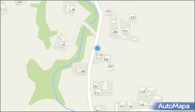 Kasina Wielka, Kasina Wielka, 539, mapa Kasina Wielka