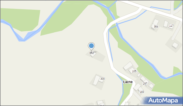 Kasina Wielka, Kasina Wielka, 862, mapa Kasina Wielka
