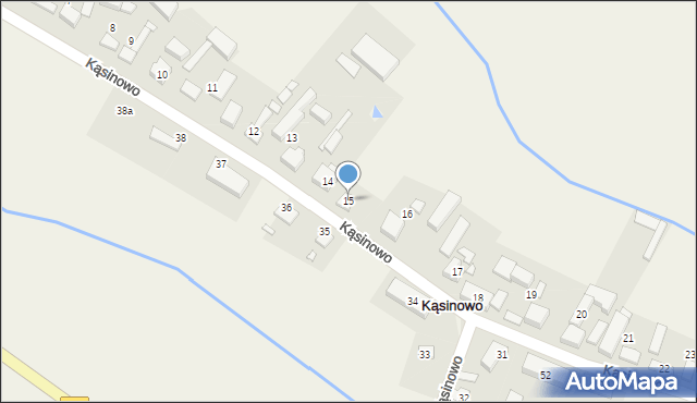 Kąsinowo, Kąsinowo, 15, mapa Kąsinowo