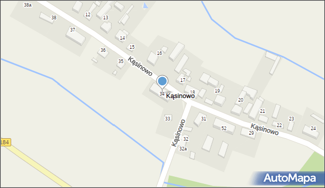 Kąsinowo, Kąsinowo, 34, mapa Kąsinowo