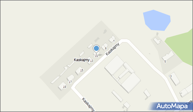 Kaskajmy, Kaskajmy, 11, mapa Kaskajmy