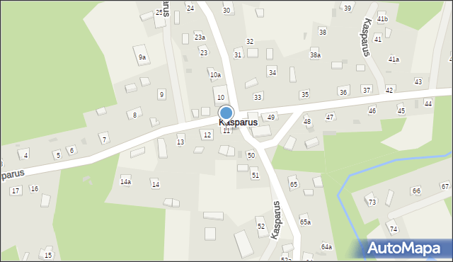 Kasparus, Kasparus, 11, mapa Kasparus