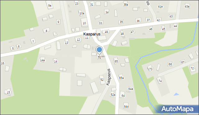 Kasparus, Kasparus, 51, mapa Kasparus