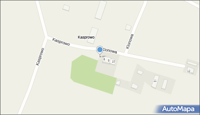 Kasprowo, Kasprowo, 7, mapa Kasprowo