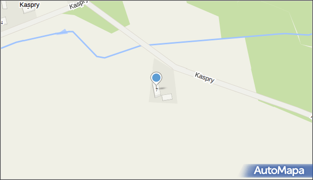 Kaspry, Kaspry, 7, mapa Kaspry