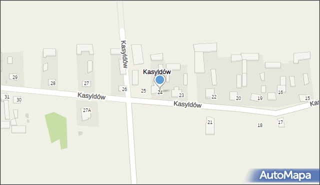 Kasyldów, Kasyldów, 24, mapa Kasyldów