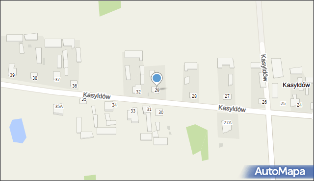 Kasyldów, Kasyldów, 29, mapa Kasyldów