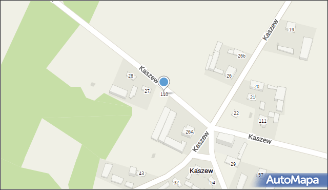 Kaszew, Kaszew, 110, mapa Kaszew